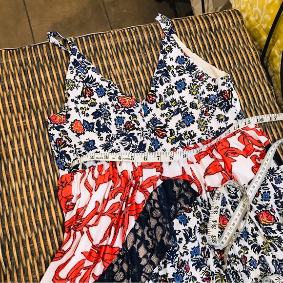 Anthropologie Maeve Floral Pleated Boho Midi Summer Dress 4P - Picture 8 of 11